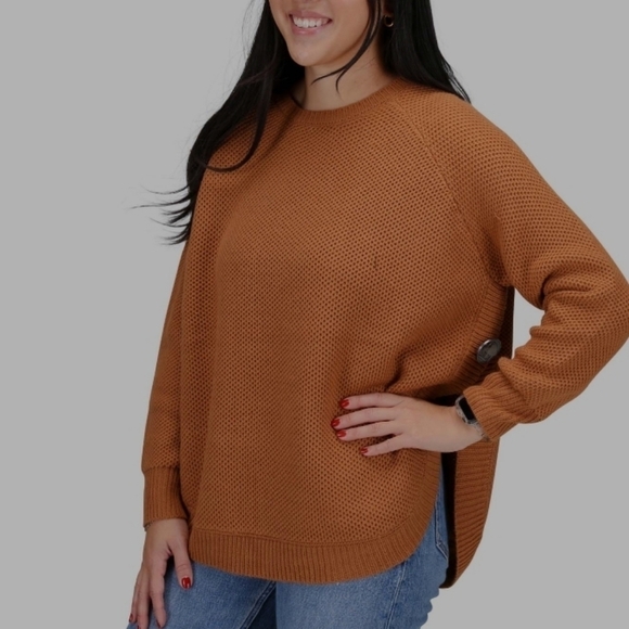 Cotton & Rye Sweaters - Cotton & Rye Outfitters -Women's Conch Tassle Sweater. Color: Caramel. S…